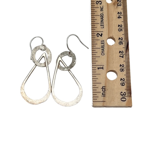 Handmade Sterling Silver Earrings - Picture 2 of 3